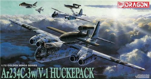 1:72 Dragon 5011 Arado Ar 234C-3w/V-1 Huckepack - Vliegtuig Plastic Modelbouwpakket