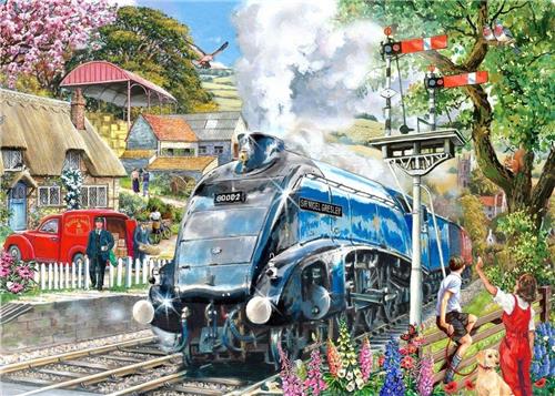 House of Puzzles Knight Train - BIG 500 Piece Jigsaw Puzzle