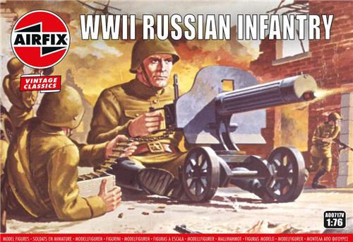 1:76 Airfix 00717V Russian Infantry WWII - Figures Plastic Modelbouwpakket