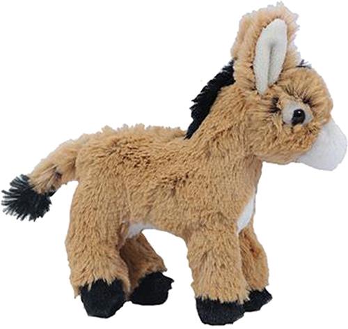 Pia soft Toys Knuffeldier Ezel - zachte pluche stof - premium kwaliteit knuffels - lichtbruin - 16 cm - Ezels