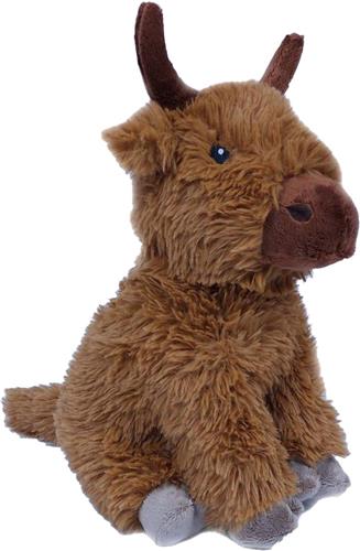 Pia Soft Toys Knuffeldier Schotse Hooglander Koe - zachte pluche stof - premium kwaliteit knuffels - bruin - 25 cm - Koeien