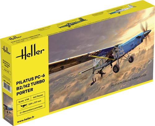 1:48 Heller 30410 PILATUS PC-6 B2/H2 Turbo Porter Plastic Modelbouwpakket