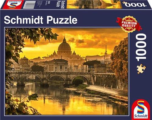 Gouden Licht Boven Rome, 1000 stukjes - Puzzel