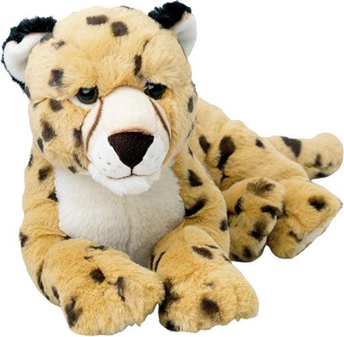 Nature Planet pluche knuffel Cheetah/jachtluipaard - 48 cm - dieren voor kinderen - Cadeau knuffels