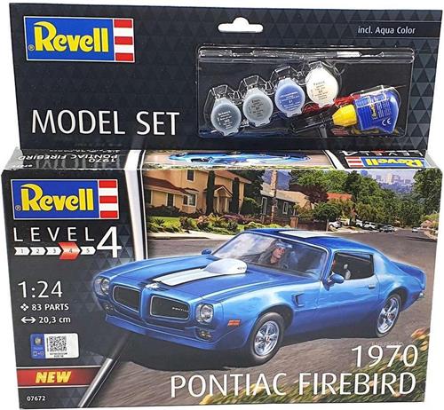 1:24 Revell 67672 1970 Pontiac Firebird Car - Model Set Plastic Modelbouwpakket