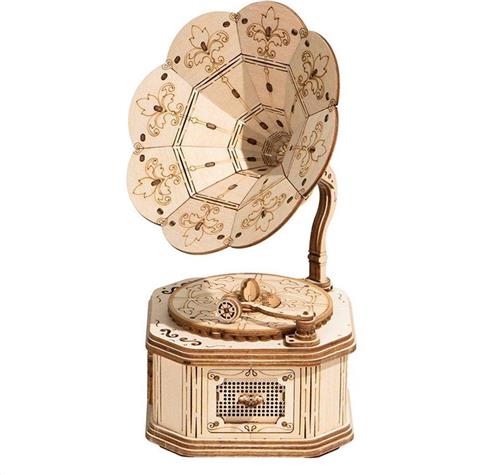 Robotime Modern 3D Wooden TG408 Gramophone