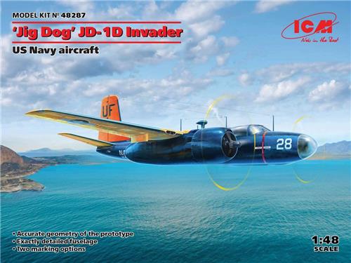 1:48 ICM 48287 JD-1D Invader U.S. Navy utility aircraft Plastic Modelbouwpakket