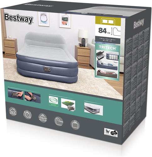 Bestway Luchtbed Tritech Sleekflow 84 cm met Hoofdbord Ac