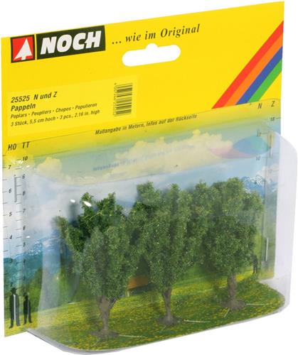 NOCH 25525 Set bomen Populier 55 tot 55 mm Groen 3 stuk(s)