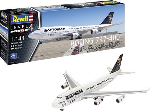 1:144 Revell 03780 Boeing 747-400 Ed Force One - Iron Maiden - Vliegtuig Plastic Modelbouwpakket