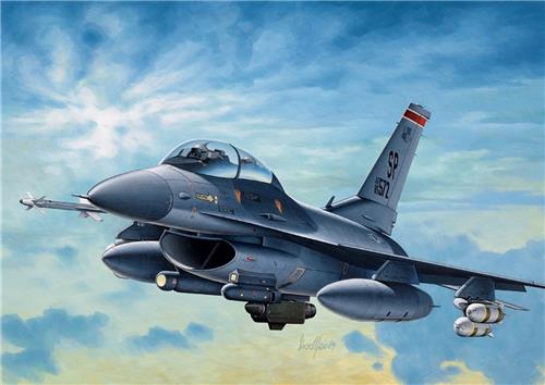 Italeri Modelbouwpakket F-16 C/D Night Falcon / Schaal 1:72