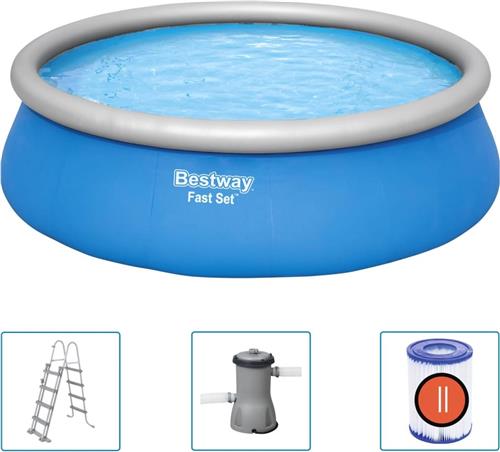 Bestway - Fast - Set - Zwembadset - opblaasbaar - rond - 457x122 - cm