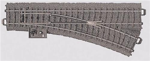 H0 Märklin C-rails (met ballastbed) 24612 Wissel, Rechts 24.3 ° Met handbediening 188.3 mm