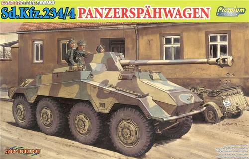 1:35 Dragon 6772 Sd.Kfz. 234/4 Panzerspähwagen - Panzerwagen - '39-'45 Series Premium Edition Plastic Modelbouwpakket