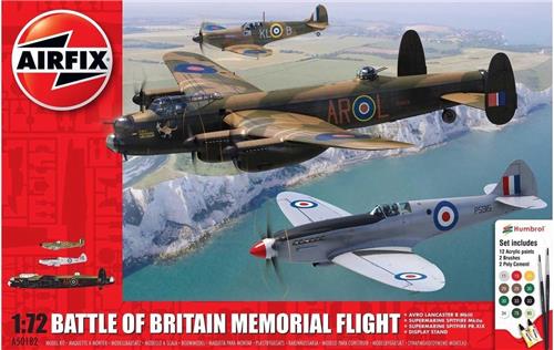 1:72 Airfix 50182 Battle of Britain Memorial Flight - Gift Set Plastic Modelbouwpakket