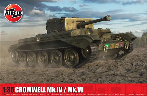 1:35 Airfix 1384 Cruiser Mk.VIII A27M Cromwell Mk.IV / Mk.VI - Tank Plastic Modelbouwpakket