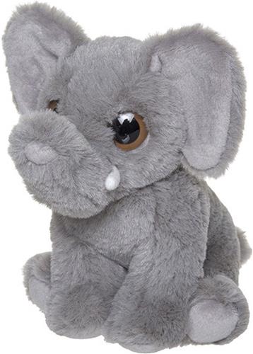 Pluche Olifant knuffeldier van 13 cm - Speelgoed dieren knuffels cadeau voor kinderen