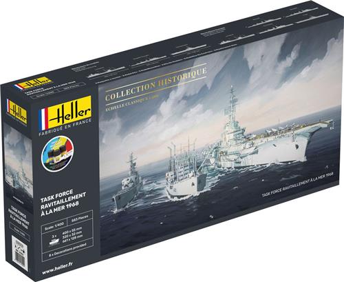 1:400 Heller 57092 Task Force - Ravitaillement A La Mer - Starter Kit Plastic Modelbouwpakket