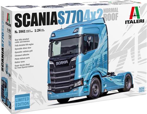 1:24 Italeri 3961 Scania S770 V8 Normal Roof Truck 4x2 - Limited Edition Plastic Modelbouwpakket