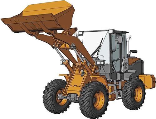 1:35 Hasegawa 66004 Hitachi Wheel Loader ZW100-6 - Construction Machinery Plastic Modelbouwpakket