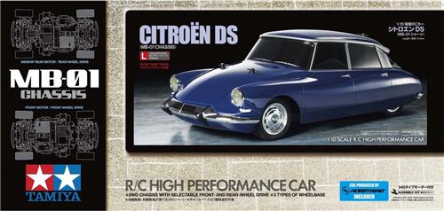 1:10 Tamiya 58734 RC Citroën DS - MB-01 met Certificaat RC Plastic Modelbouwpakket