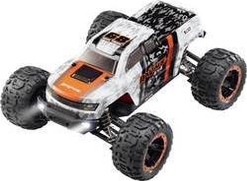 Reely RaVage 4x4 Oranje, Wit Brushed 1:16 RC auto Elektro Monstertruck 4WD RTR 2,4 GHz Incl. accu en laadkabel