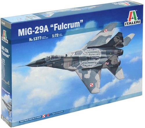 1:72 Italeri 1377 MIG 29A ''Fulcrum Plastic Modelbouwpakket