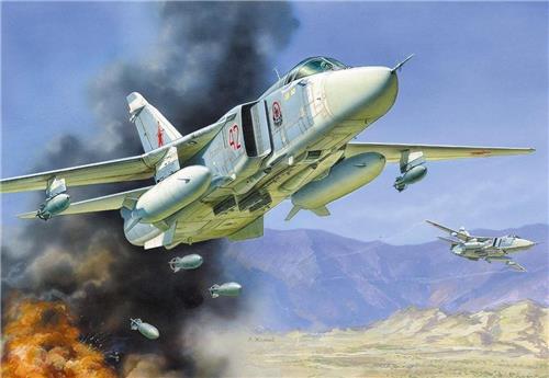 1:72 Zvezda 7267 Front Bomber SU-24M "Fencer D" Plastic Modelbouwpakket