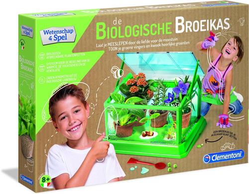 Clementoni - Wetenschap & Spel - Mijn Eerste Bio Broeikas - wetenschappelijk laboratorium, experimenteerset