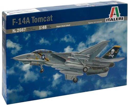 1:48 Italeri 2667 F-14A Tomcat Plastic Modelbouwpakket