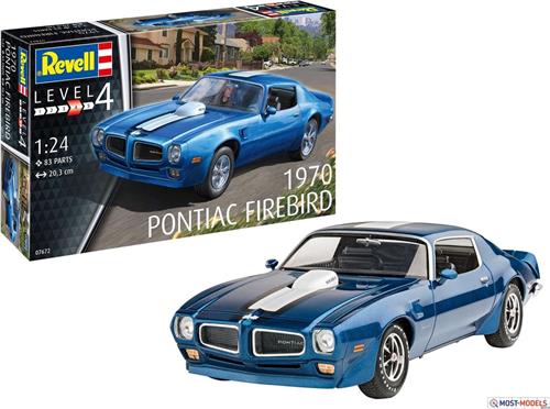 1:24 Revell 07672 1970 Pontiac Firebird Car Plastic Modelbouwpakket