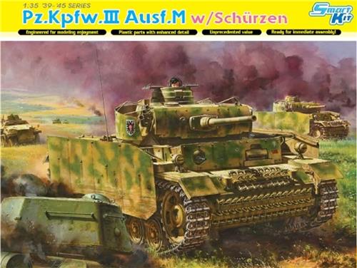 1:35 Dragon 6604 Pz.Kpfw.III Ausf.M w/Schurzen Plastic Modelbouwpakket