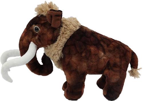 Pia Soft Toys Knuffeldier Mammoet - zachte pluche stof - bruin - kwaliteit knuffels - 30 cm - Mammoeten