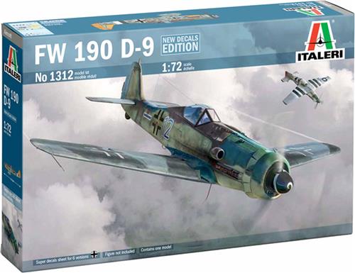 1:72 Italeri 1312 Focke-Wulf Fw 190D-9 - Vliegtuig Plastic Modelbouwpakket