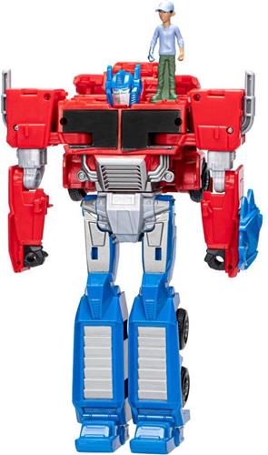 Transformers Earthspark Draaiwisselaar Optimus Prime En Robby Malto-figuur Veelkleurig