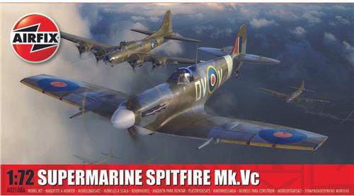 1:72 Airfix 02108A Supermarine Spitfire Mk.Vc Plane Plastic Modelbouwpakket