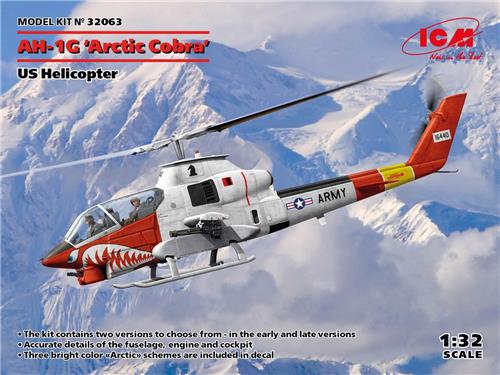 1:32 ICM 32063 AH-1G0 Arctic Cobra - US Helicopter Plastic Modelbouwpakket