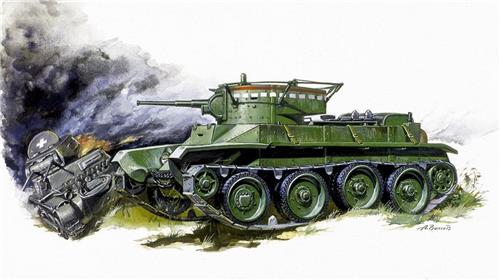 1:35 Zvezda 3507 Soviet Light Fast Moving Tank BT-5 Plastic Modelbouwpakket