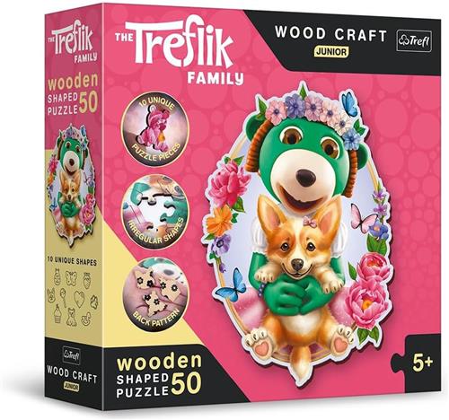 Trefl Trefl - Puzzels - Hout Ambacht Junior" - Happy Trefliks / KAZSTUDIO SA De Treflik Familie_FSC Mix 70%".