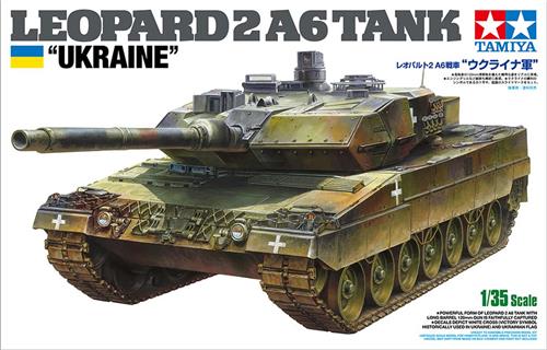 1:35 Tamiya 25207 Leopard 2A6 Tank - Ukraine Plastic Modelbouwpakket