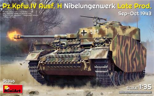 1:35 MiniArt 35346 Pz.Kpfw.IV Ausf. H Nibelungenwerk - Late Prod. Sep-Oct 1943 Plastic Modelbouwpakket