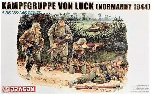 1:35 Dragon 6155 Kampfgruppe von Luck - Normandy 1944 - Figuren Plastic Modelbouwpakket