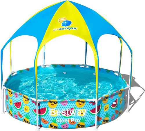 Kinderzwembad met zonnescherm Bestway My First Frame Pool 244cm