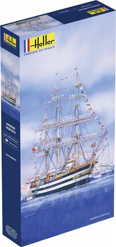 1:150 Heller 80807 Amerigo Vespucci Ship Plastic Modelbouwpakket