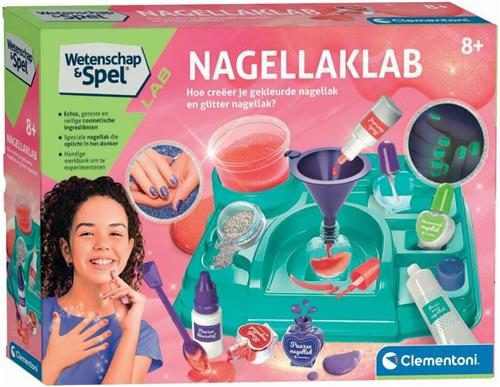 Clementoni Wetenschap en Spel - Nagellaklab - Experimenteerdoos - Kindernagellak - Nagelstudio - 8+ Jaar