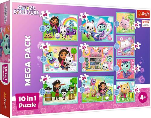 Trefl Trefl - Puzzles - 10in1" - In Gabby's world / Universal Gabby's Dollhouse"