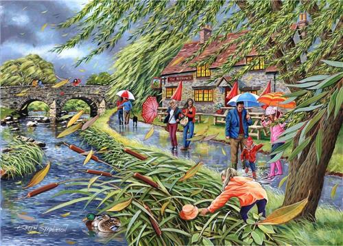 House of Puzzles Wind at the Willows - 1000 Piece Jigsaw Puzzle