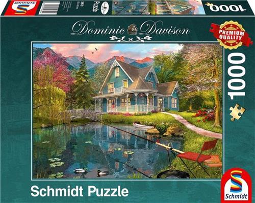 Schmidt Puzzle Legpuzzel Rusthuis Aan Het Meer 1000 Stukjes