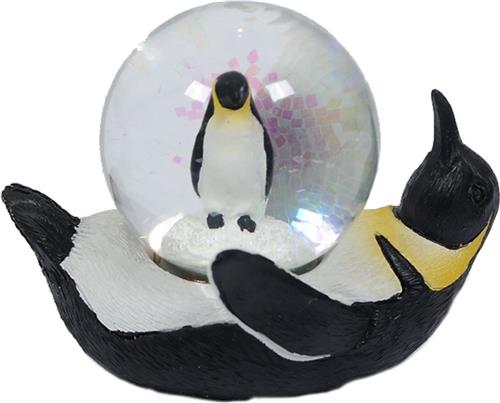 PIA Soft Toys Pinguin liggend waterbal - 45 mm - Snowglobe