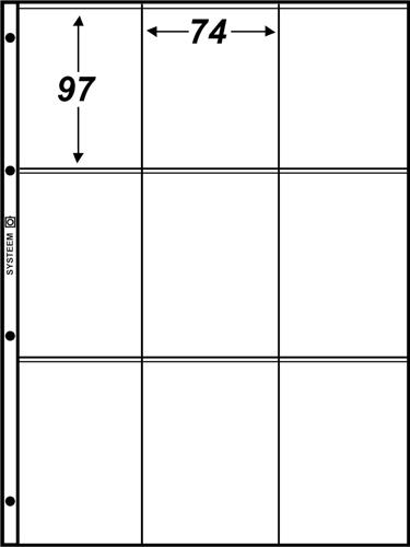 Hartberger Systeemblad S-3x3 met 9 vakken